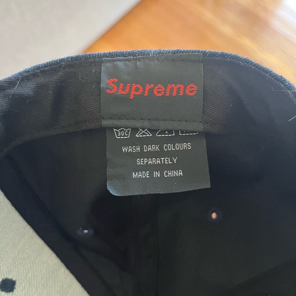 Supreme Dark Blue Hat with Red Logo NWOT - Picture 10 of 11